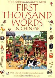 First Thousand Words in Chinese - Usborne First Thousand Words Series