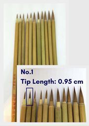 Chinese Calligraphy/Painting Brush - Outlining No.1 (Wolf Hair)