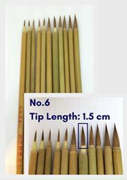 Chinese Calligraphy/Painting Brush - Outlining No.6 (Wolf Hair)