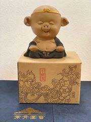 Journey to the West - Ceramic 'Pig of the Eight Prohibitions' Decoration (Chinese Tea Accessory) 